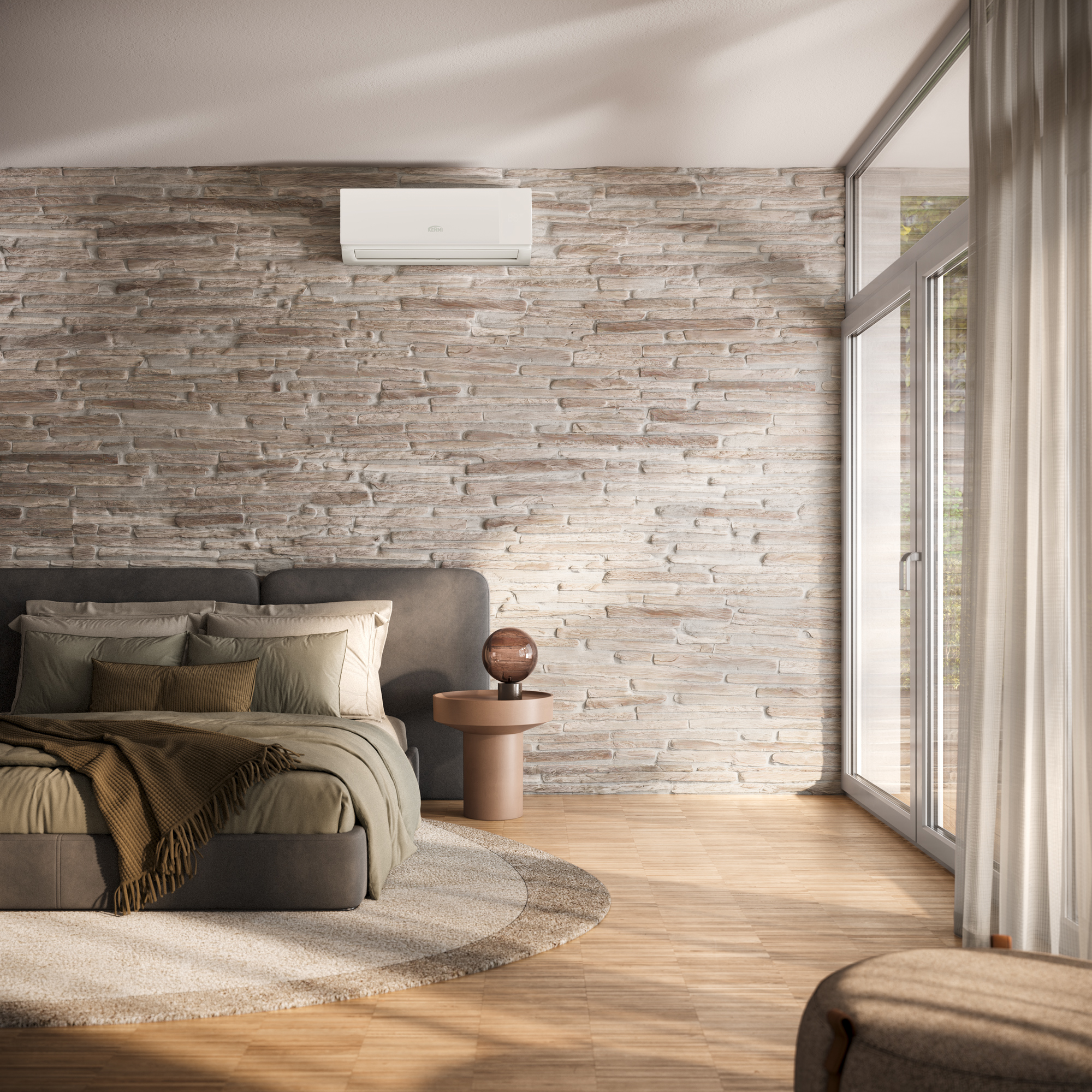 Premium Split-Klimaanlage im Wohnraum
